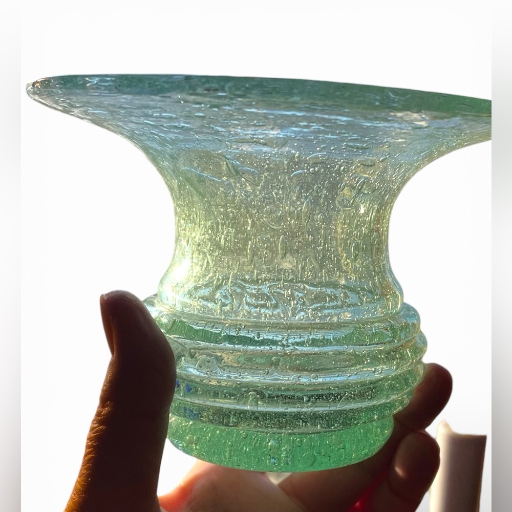 Vintage Art glass, controlled bubble, hand made, maker is unknown, no flaws - Picture 6 of 6